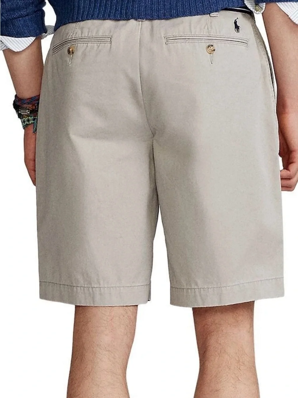 RALPH LAUREN POLO Men's Gray Casual Chino Shorts - Classic Summer Style